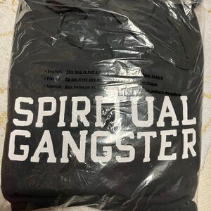 Spiritual Gangster Classic Black Hoodie-Men’s-Size XL